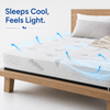 Memory Foam Compressed Mattress | 3-Layer Aero Touch with Cool-Flow - Foamexo