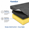Supersoft Compressed Mattress | Plush Bamboo Cover - Foamexo